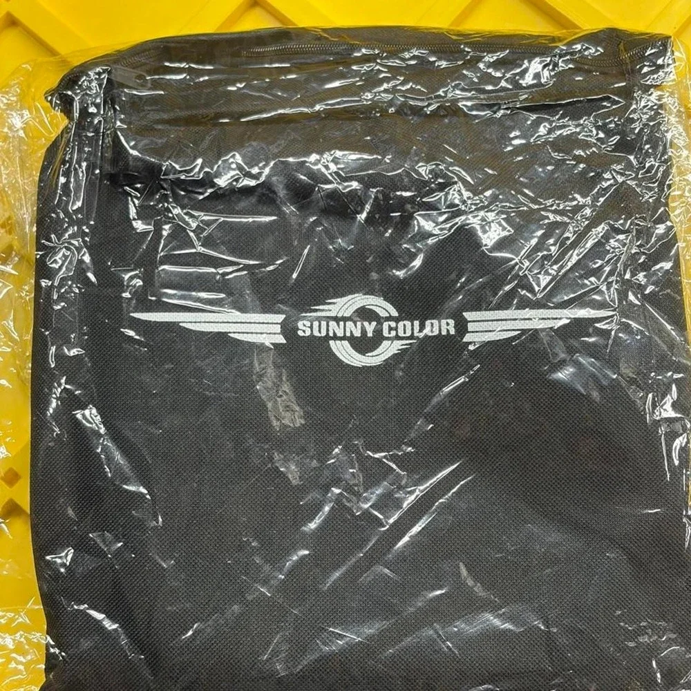 Sunny Color black car windshield cover with storage pouch'